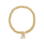 Brass 18K Om Charm Embellishment Bracelet For Women Bulk