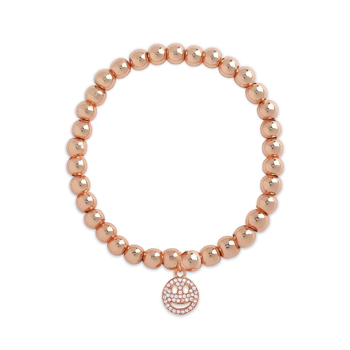 Brass 18K Smiley Emoji Embellishment Bracelet For Women Bulk