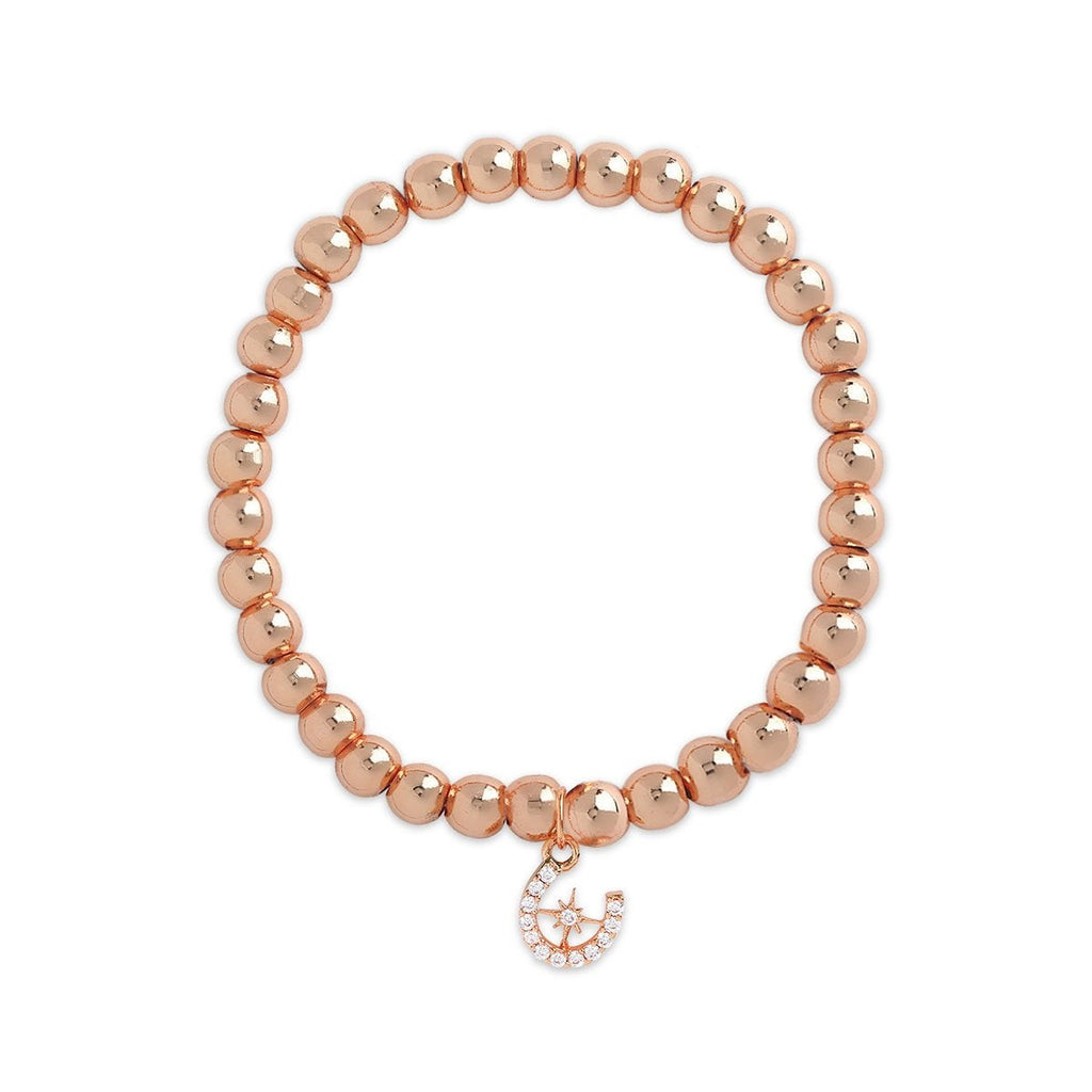 Brass 18K Horseshoe Starburst Embellishment Bracelet For Women Bulk