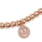 Brass 18K Smiley Emoji Embellishment Bracelet For Women Bulk