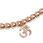Brass 18K Om Charm Embellishment Bracelet For Women Bulk