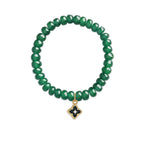 Brass 18K Moroccan Flower Charm Embellishment Bracelet For Women Bulk