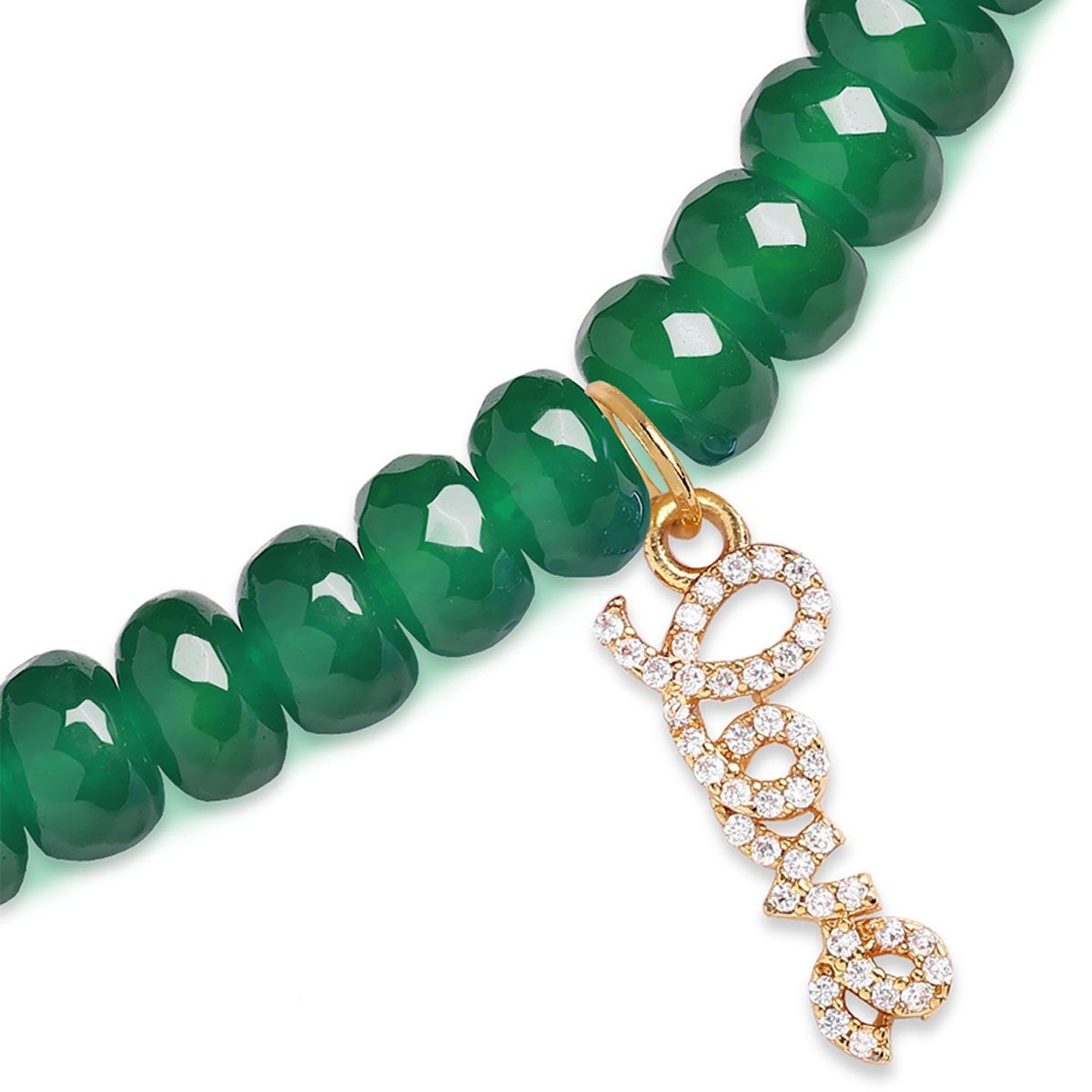 Brass 18K Calligraphy Love Embellishment Bracelet For Women Bulk
