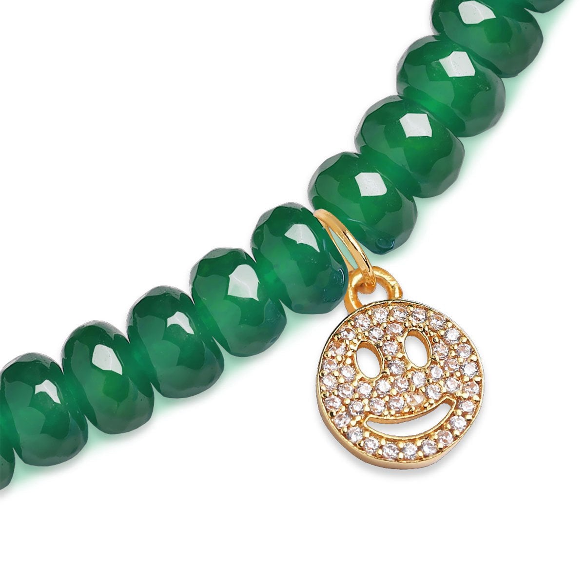 Brass 18K Smiley Emoji Embellishment Bracelet For Women Bulk