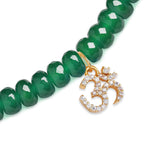 Brass 18K Om Charm Embellishment Bracelet For Women Bulk