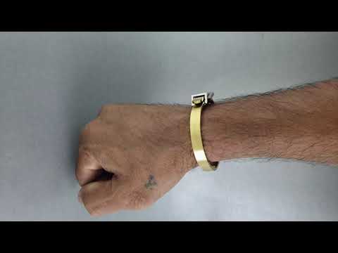 Watch Buckle Style Free Size Stainless Steel Kada Bracelet Men Bulk