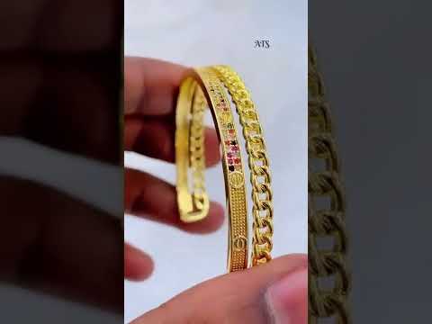 Rainbow Multi Colour Screw Dual Layer 18K Gold Copper Cuff Bangle Bulk
