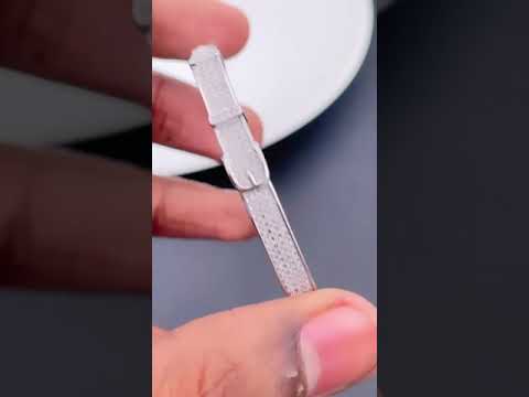 Belt Buckle Slim CZ 18K Gold Openable Cuff Kada Bangle Bulk