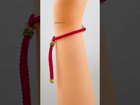 Rainbow Hamsa Evil eye Copper Gold Red Cubic Zirconia Mother of Pearl Thread Bracelet