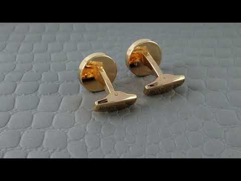 Luxury Rose Gold Black Cufflinks In Box Bulk