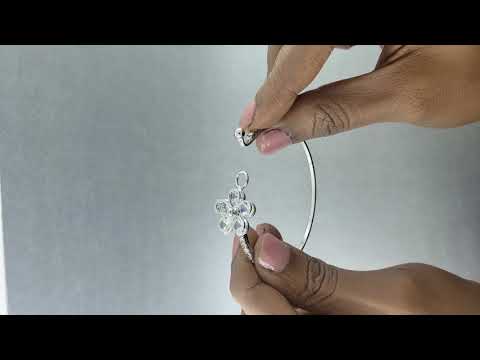 Flower Brass Openable Bangle Bracelet Cuff Kada For Women Girls Bulk