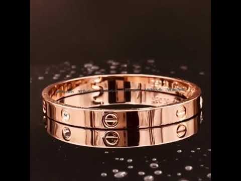 Screw Luxury Gold Cubic Zirconia Stainless Steel Cuff Kada Bangle Bulk