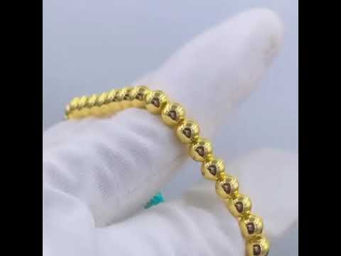 Aqua Green Blue Evil Eye Enamel Gold Beads Stretchable Bracelet Bulk