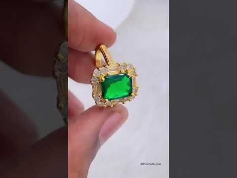 Copper Blue Sapphire Baguette CZ 18K Gold Free Size Ring Bulk