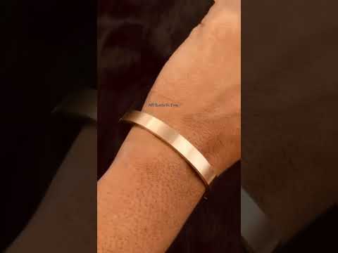 8mm Customized Personalised Laser Engraved Stainless Steel Gold Openable Bangle Cuff Kada For Men