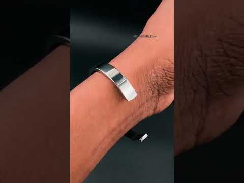 8Mm Stainless Steel Letter Engraved Silver Bangle Cuff Bulk