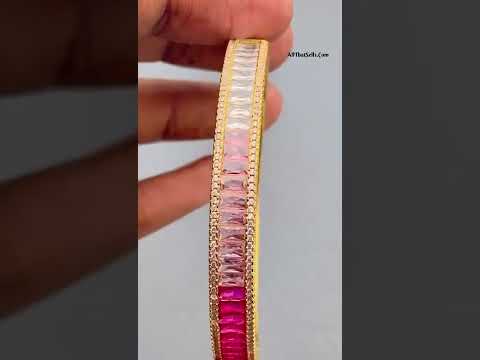 Graduating Shades Maroon With Pink Gold Openable Bangle Kada Bulk