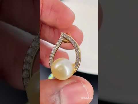 Daily Work Wear Pearl American Diamond CZ Gold Stud Earring Women Bulk