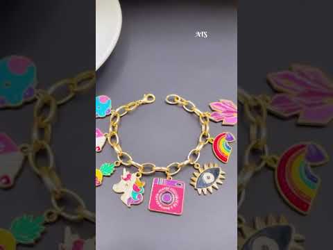 Copper Enamel Evil Eye Multicolor Bracelet For Women Bulk