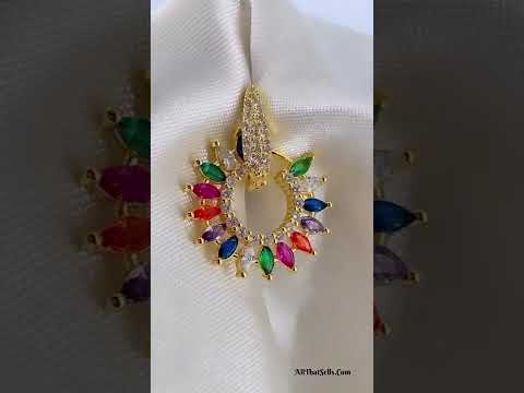Marquise CZ 18K Gold Anti Tarnish Copper Dangling Earring Bulk