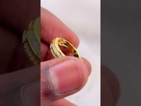 Ruby Red Copper Zig Zag Cubic Zirconia 18K Gold Open Back Ring Bulk