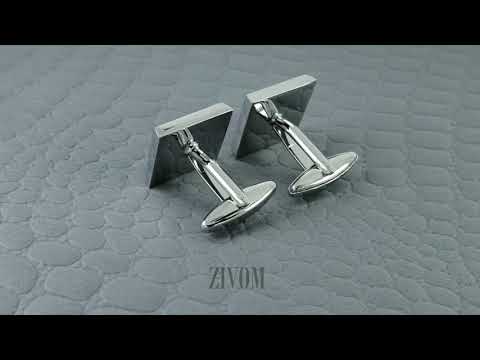 Blue Mother Of Pearl Cufflinks In Box