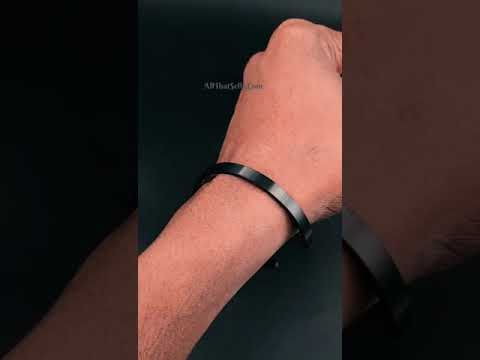 5mm Matte Finish 316 Surgical Stainless Steel Customized Personalised Laser Engraved Free Size Cuff Kada Bangle Bracelet Unisex