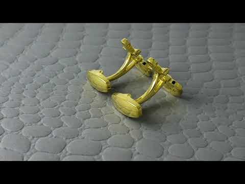 Gold Anchor Cufflinks In Box Bulk