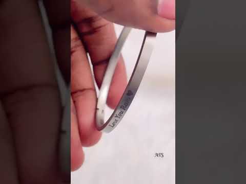 4mm Matte Finish 316 Surgical Stainless Steel Silver Customized Personalised Laser Engraved Kada Bangle Bracelet Unisex