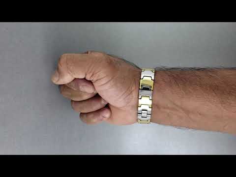 Watch Strap Style Silver Gold Magnetic Tungsten Ceramic Bracelet Bulk
