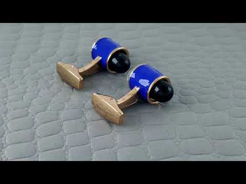 Bullet Blue Black Cufflinks In Box Bulk