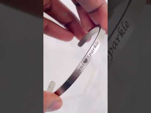 5mm Matte Finish 316 Surgical Stainless Steel Customized Personalised Laser Engraved Free Size Cuff Kada Bangle Bracelet Unisex