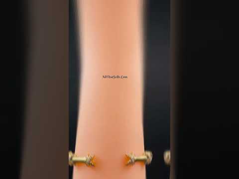 Copper American Diamonds Cross Cuff Kada Bangle For Women Gold Bulk