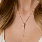 Brass 18K Rose Gold Solitaire Jave line Pendant For Women Bulk