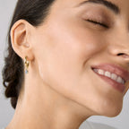 Brass 18K Rose Gold Pear Shape Crystal Clip On Earring Pair Women Bulk