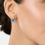 Brass 18K Gold Titanic Blue Crystal Studs Earring Pair For Women Bulk