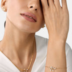 Brass 18K Rose Gold Marquise Vine Pendant For Women Bulk