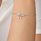 Brass 18K Rose Gold Marquise Vine Bracelet For Women Bulk