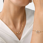 Brass 18K Rose Gold Marquise Vine Bracelet For Women Bulk