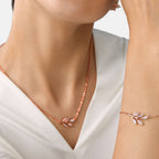 Brass 18K Rose Gold Marquise Vine Bracelet For Women Bulk