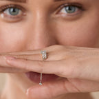 Brass 18K Rose Gold Adjustable Chain Ring For Women Bulk