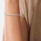 Brass 18K Rose Gold Crystals Bar Bracelet For Women Bulk