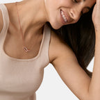 Brass 18K Rose Gold Friends Linked Up Necklace For Women Bulk
