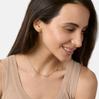 Brass 18K Rose Gold Three Piece Chain Collar Pendant For Women Bulk