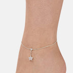 Brass 18K Rose Gold Nakshatra Chain Anklet For Women Bulk