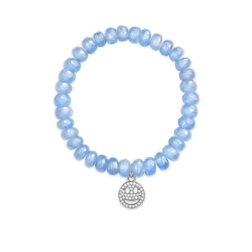 Brass 18K Smiley Emoji Embellishment Bracelet For Women Bulk