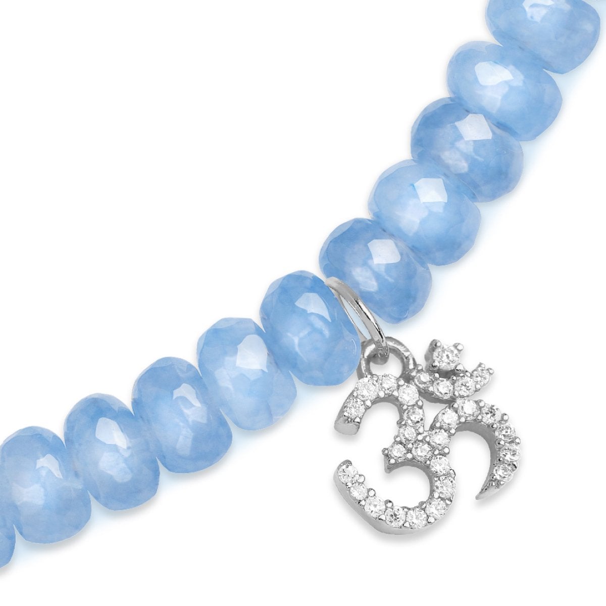 Brass 18K Om Charm Embellishment Bracelet For Women Bulk
