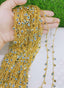Star Evil Eye 18K Gold Plated Copper Mask Chain 26" Bulk