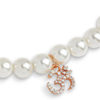 Brass 18K Om Charm Embellishment Bracelet For Women Bulk