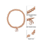 Brass 18K Om Charm Embellishment Bracelet For Women Bulk
